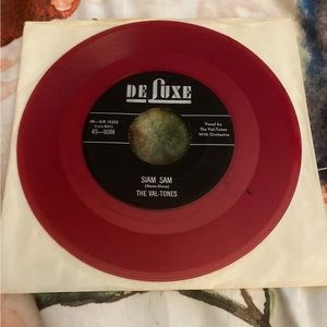 The Val-Tones Tender Darling / Siam Sam 45 Rpm Red Vinyl DeLuxe Record Repro